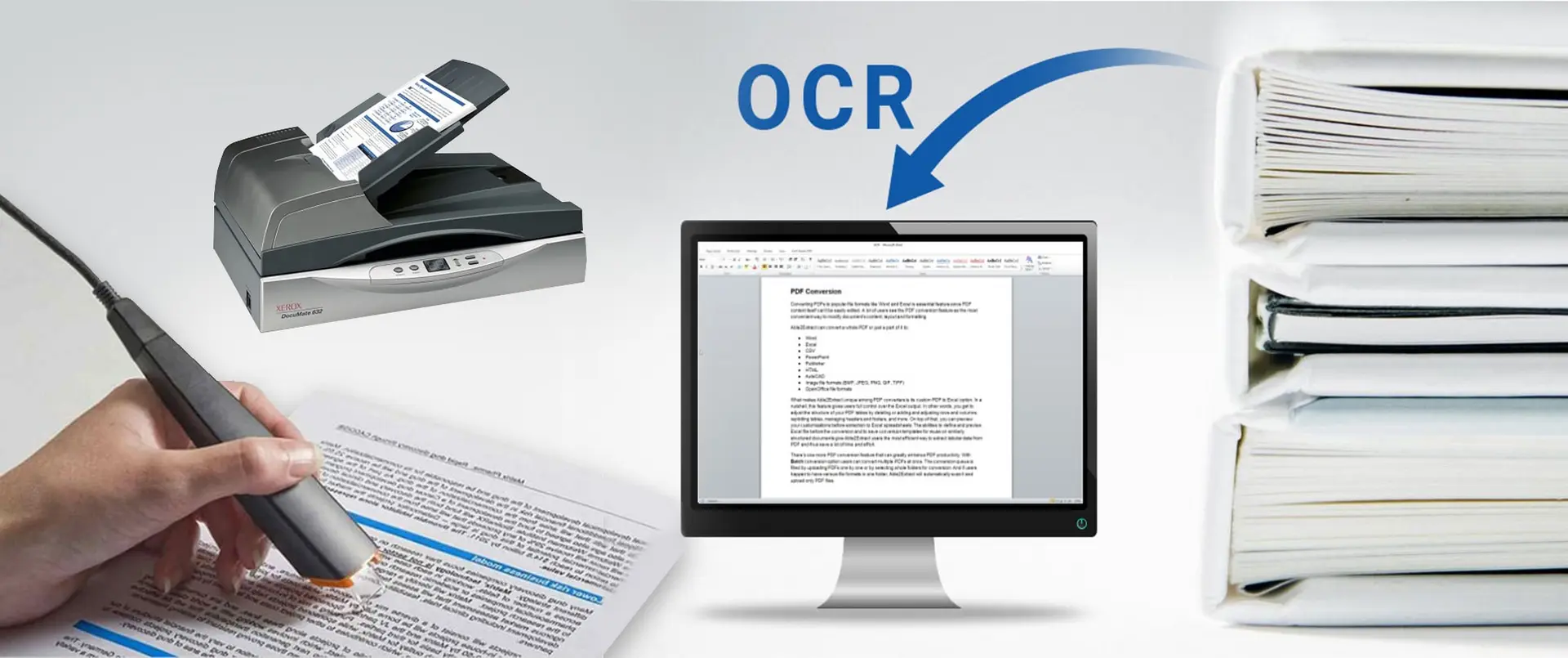 نمونه‌ای از فرآیند تبدیل تصویر حاوی متن به داده دیجیتالی توسط سیستم OCR هوشمند
