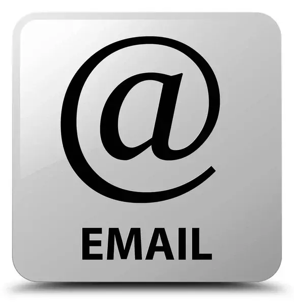 نماد آدرس ایمیل در زمینه سفید