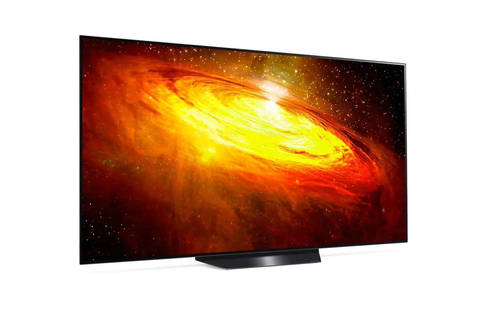 نمونه تلویزیون OLED با اندازه ۵۵ اینچ در یک اتاق نشیمن