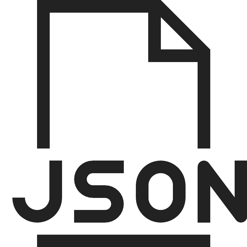 نمونه‌ای از فایل JSON با پسوند .json