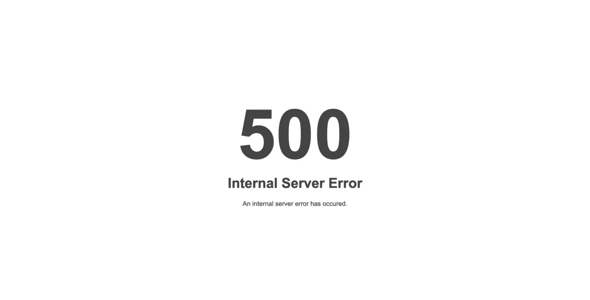 نمونه صفحه خطای ۵۰۳ در یک وب‌سایت