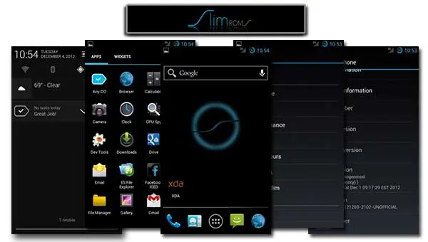 نمونه‌ای از صفحه انتخاب رام کاستوم در ریکاوری TWRP