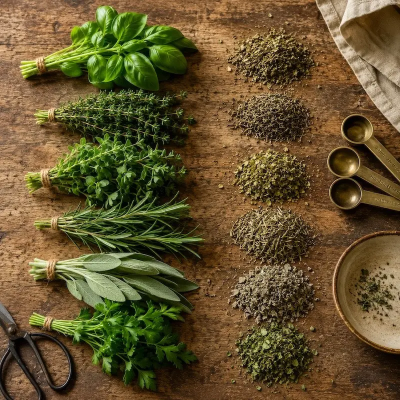 گیاهان خشک شده و تازه برای استفاده در داروسازی طبیعی