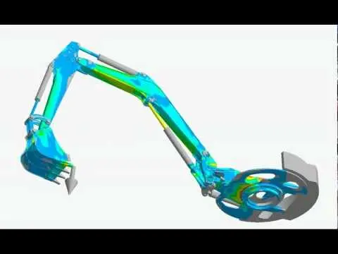 اپراتور بیل مکانیکی در حال کنترل دستگاه