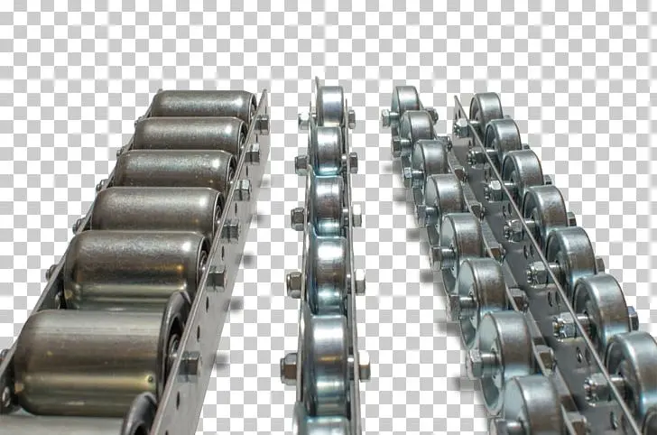 رولیکهای شنی در سیستم نقاله صنعتی برای انتقال مواد