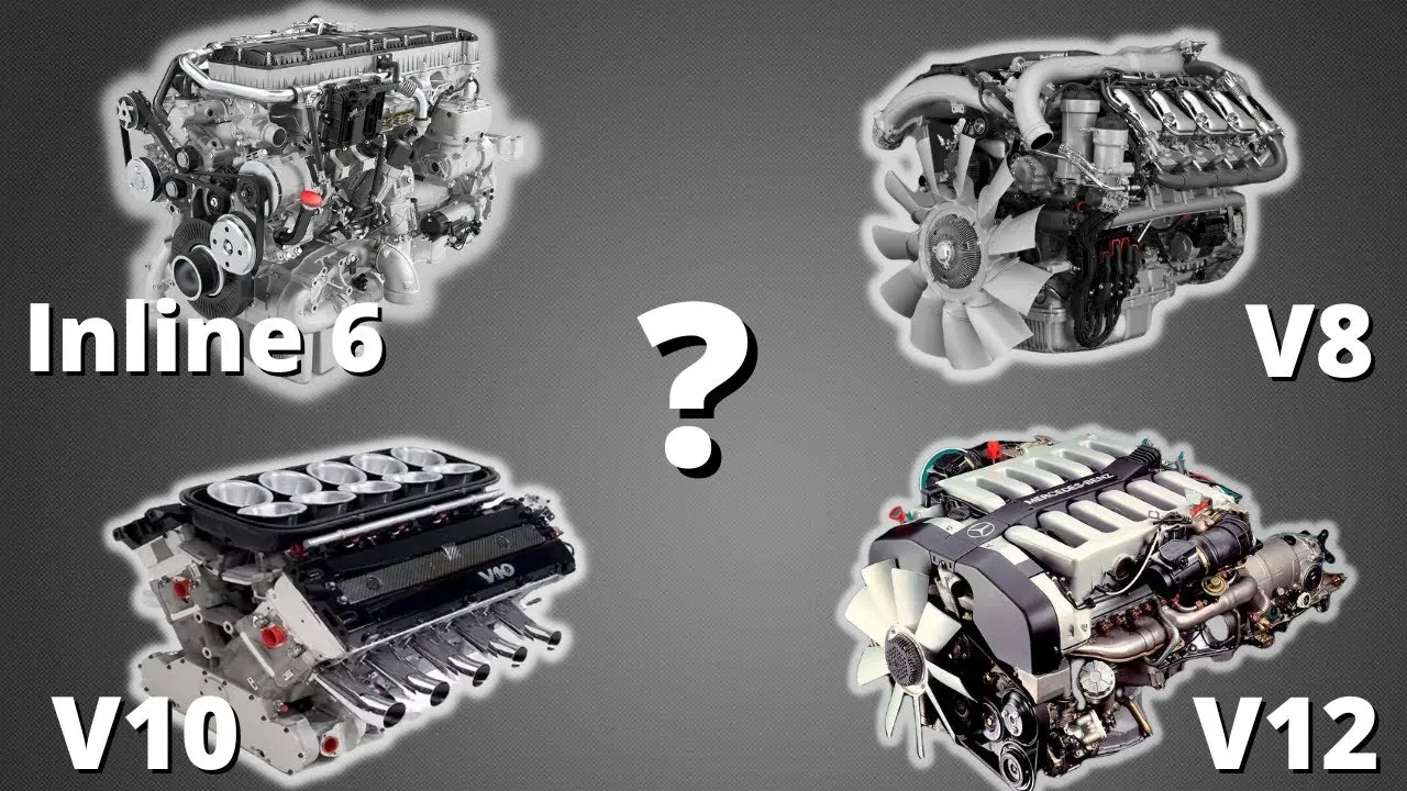 مقایسه موتورهای V10 و V12 از نظر ساختار و تعداد سیلندرها