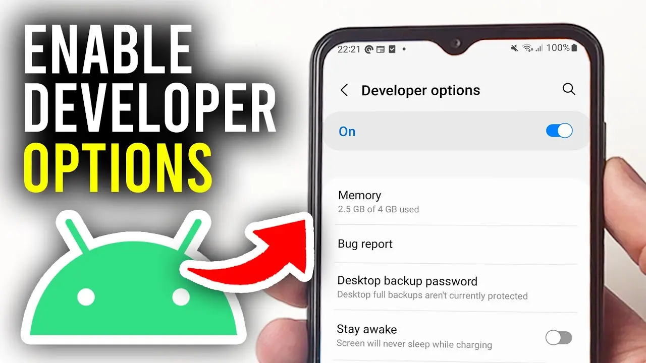 نمایش تنظیمات پیشرفته در بخش Developer Options برای توسعه‌دهندگان
