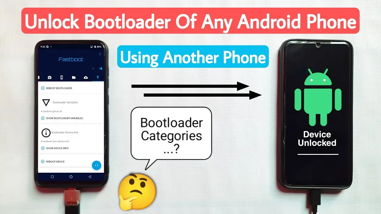 نمای کنسول فرمان Fastboot برای ارتباط با بوت‌لودر دستگاه