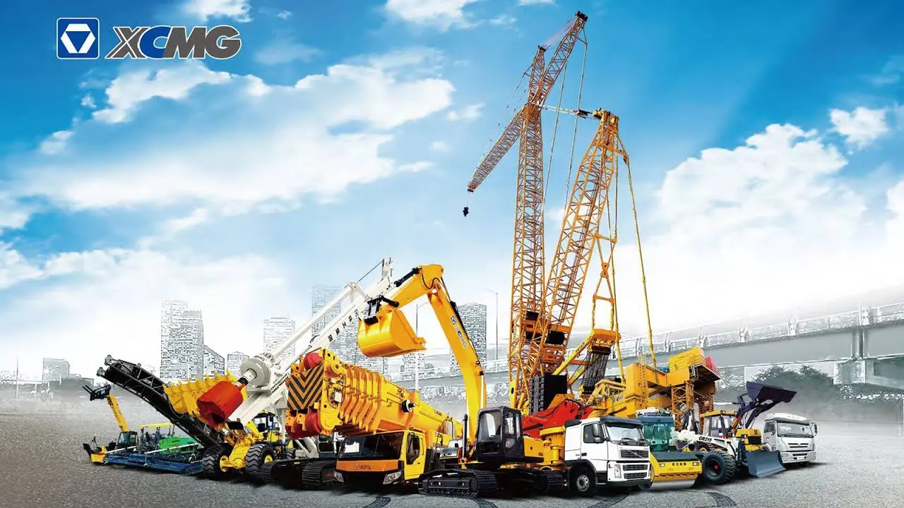 بیلمکانیکی XCMG در حال کار در یک پروژه ساختمانی