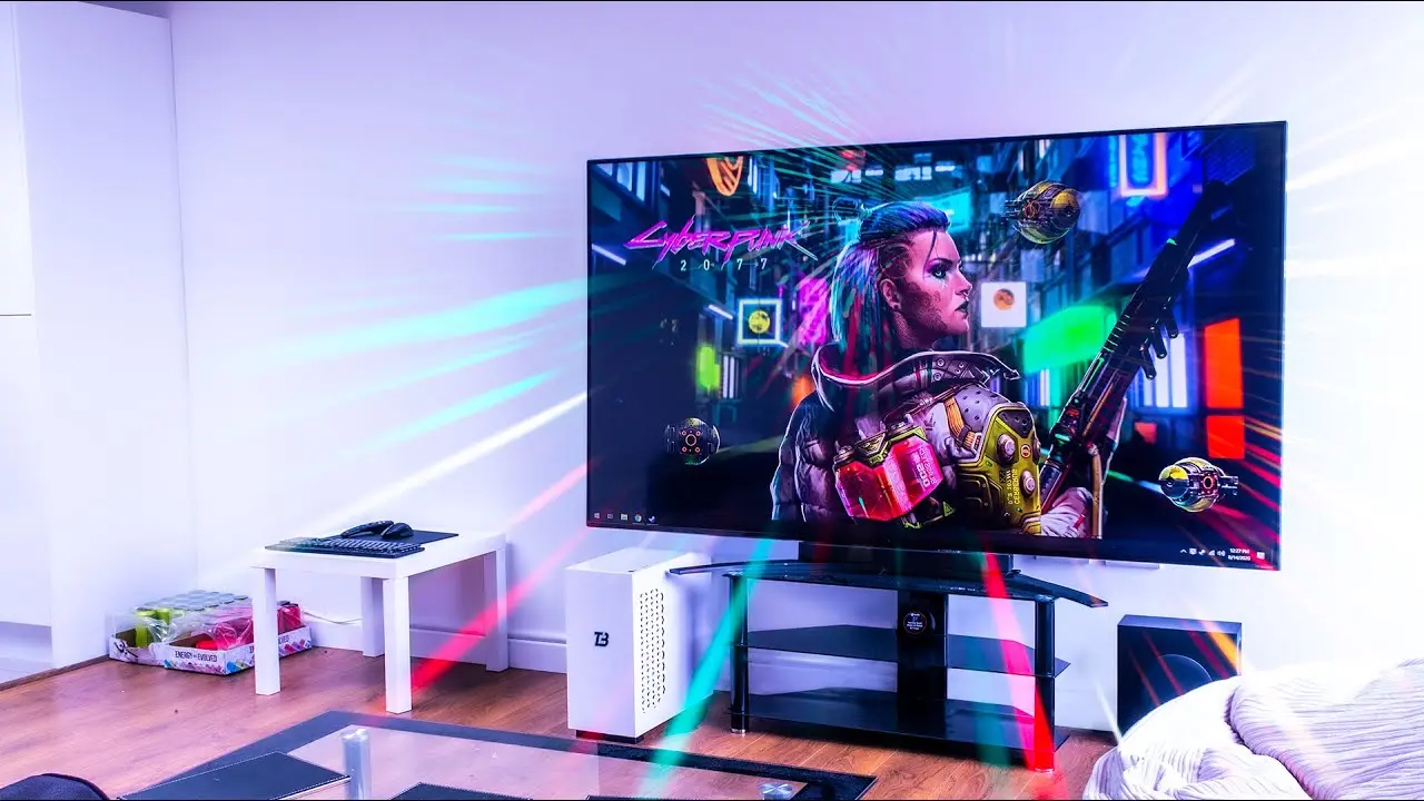 تلویزیون گیمینگ با نرخ تازه‌سازی بالا و پورت‌های HDMI 2.1
