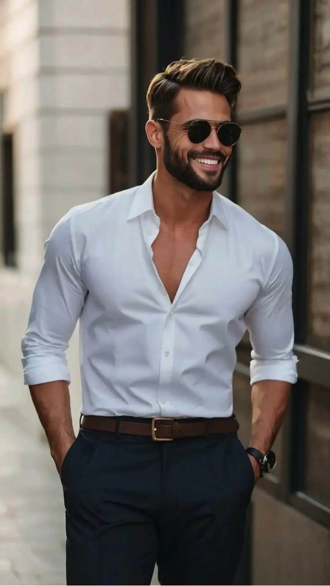 مردی با لباس casual و راحتی برای روزهای معمولی