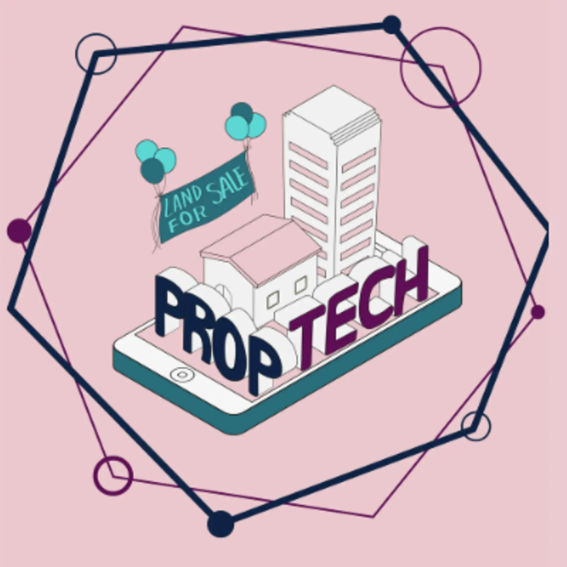 نمایی از پلتفرمهای دیجیتال املاک و مستغلات که با استفاده از PropTech کار میکنند