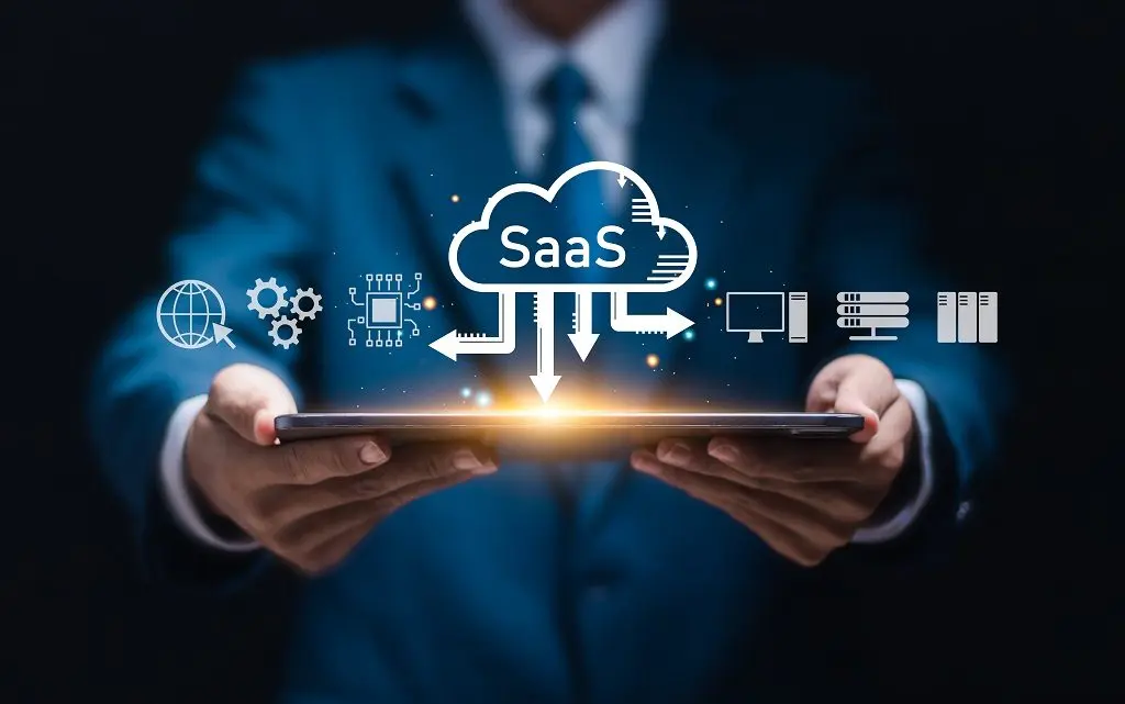 نمودار مالی یک استارتاپ SaaS که نشاندهنده جریانهای درآمدی و هزینههای مختلف است
