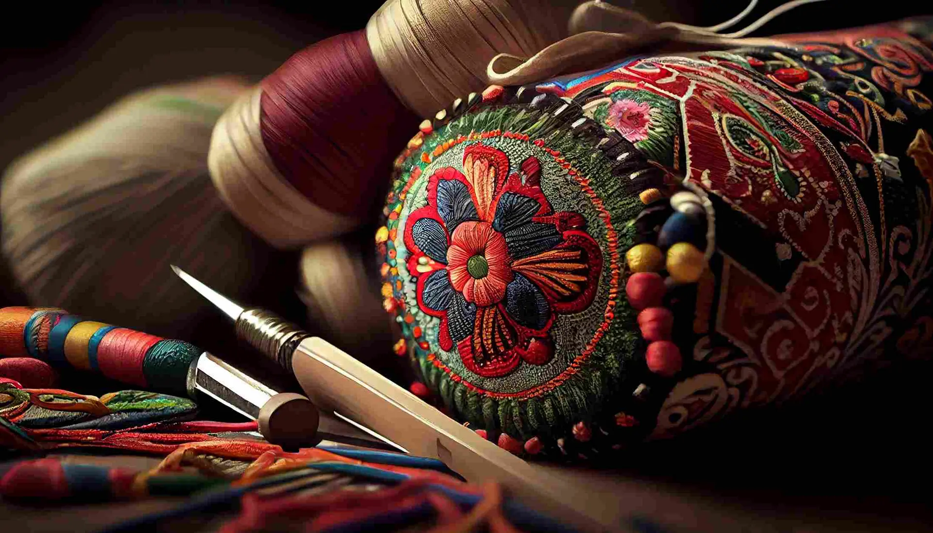 پول‌های پارچه‌ای رنگارنگ نشان‌دهنده تنوع فرهنگی و هنری صنایع دستی ایران