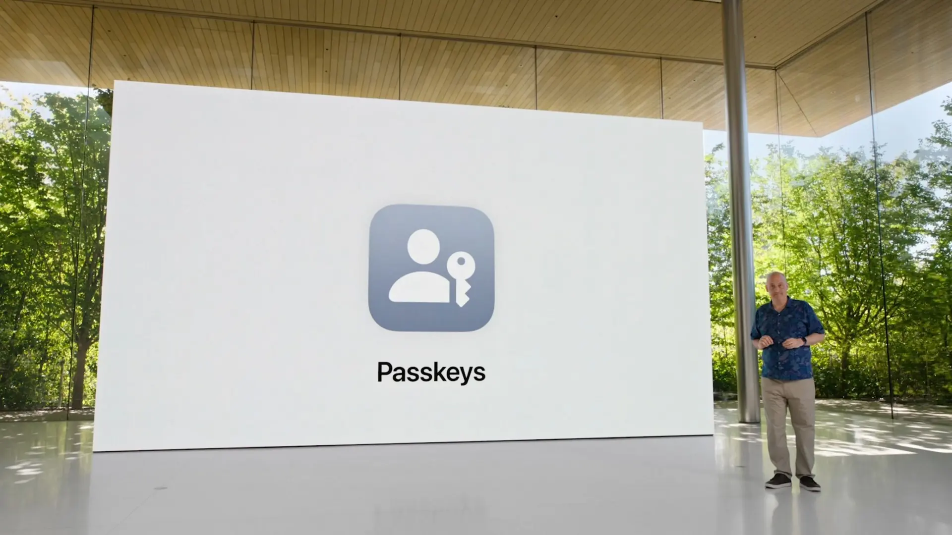 نمایش معرفی Passkey در کنفرانس توسعه‌دهندگان اپل