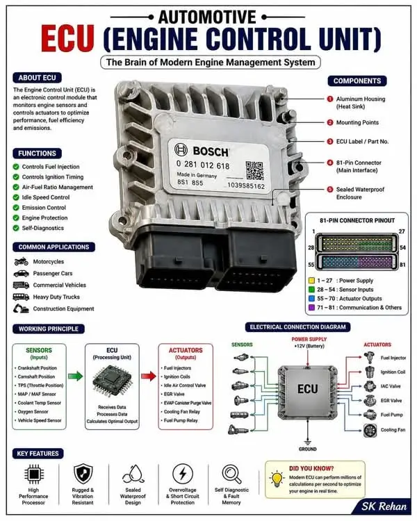پارامترهای مهم ECU در دستگاه دیاگ