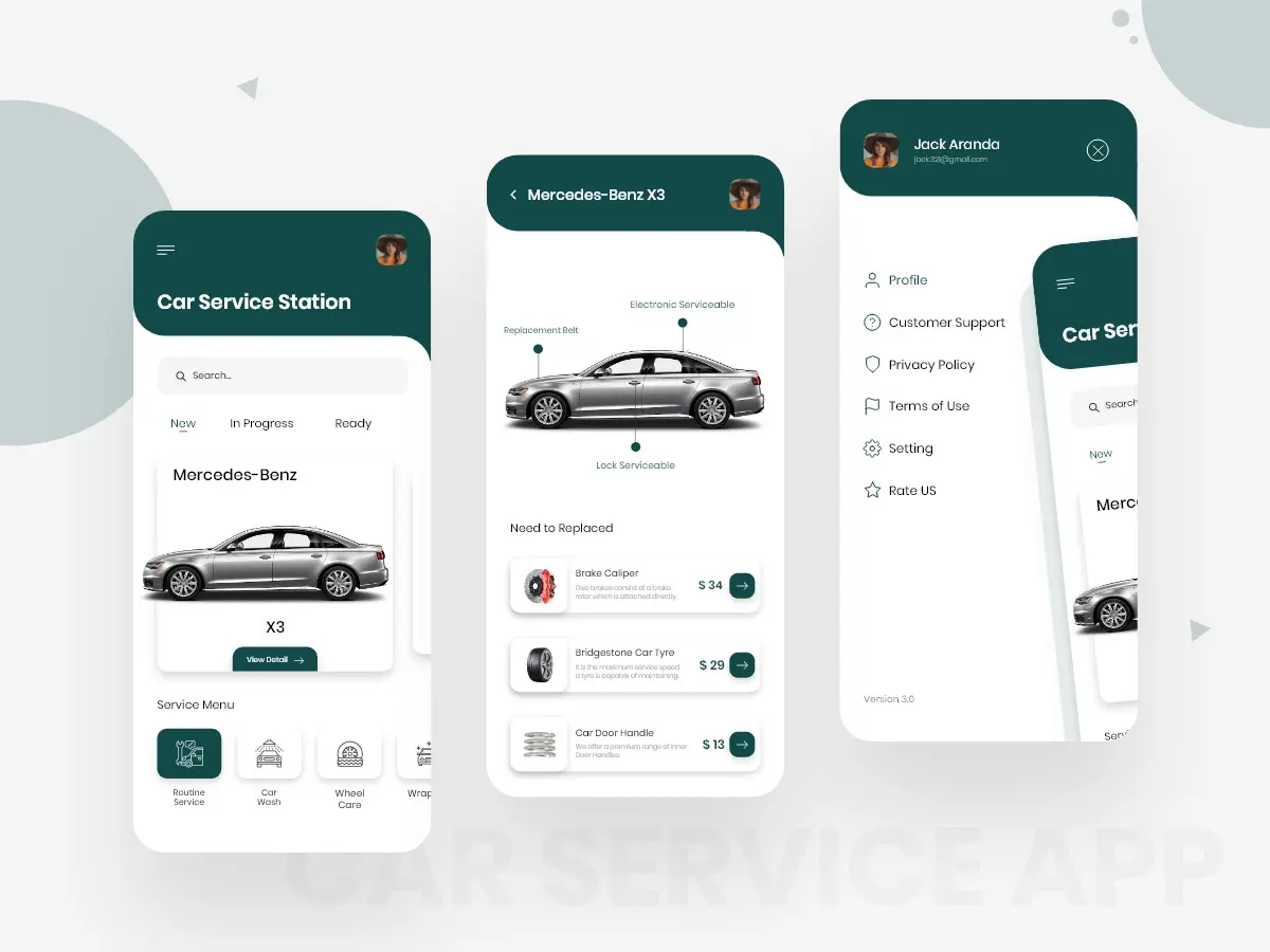 اپلیکیشن‌های مدیریت سرویس خودرو